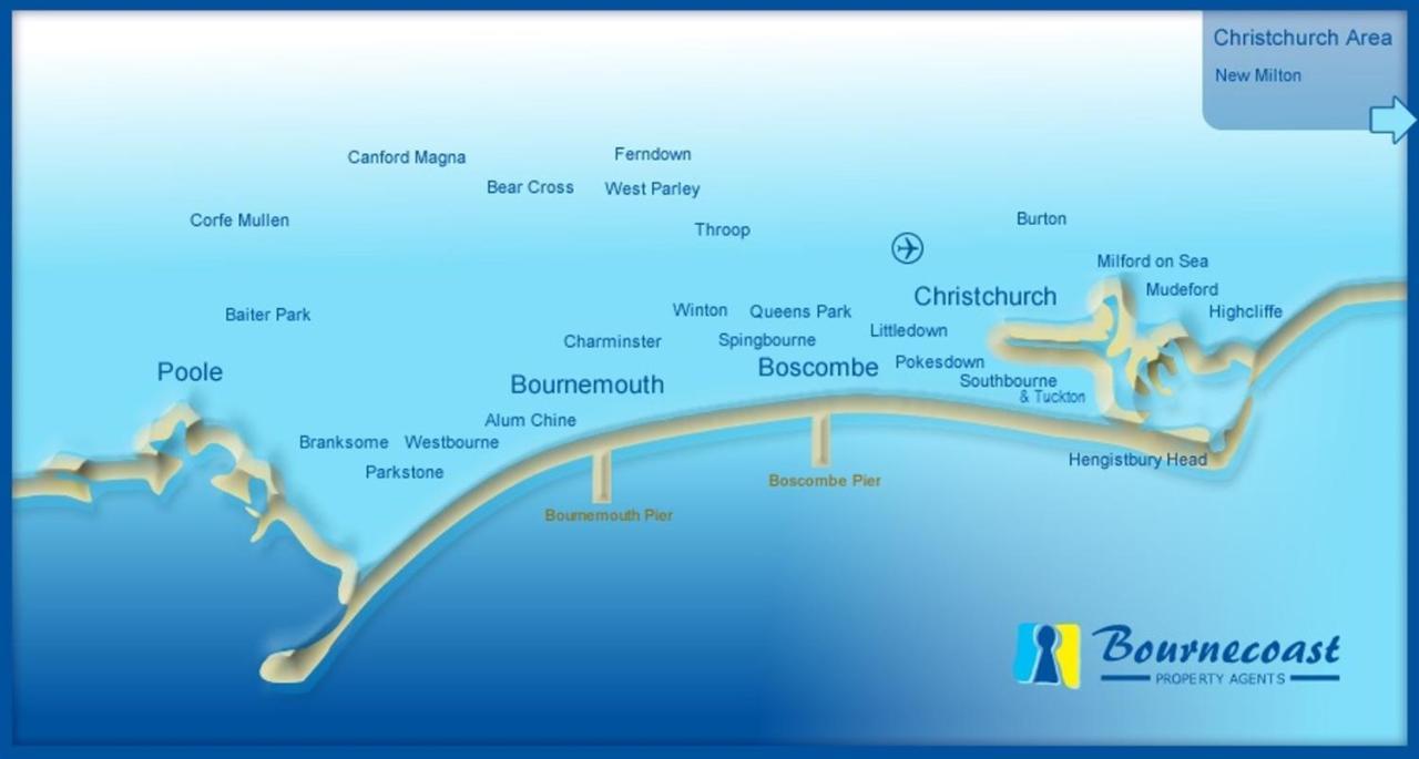 Bournecoast - Stylish Flat With Balcony - Sea Views - 10 Min Walk To Beach - Parking - Wifi - Fm8407 Bournemouth Eksteriør billede